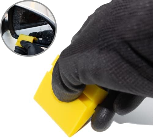 Spanno Vinyl Wrap Tools Kit Window Tint Kits for Automotive, Include Pro Wrapping Squeegee, Plastic Scraper, Felt Squeegee, Vinyl Wrap Gloves, Cleaning Cloth, Rubber Waterblade and Utility Knife - Image 7