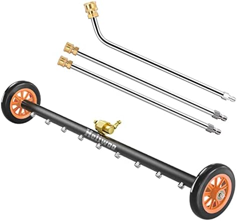 Undercarriage Pressure Washer Attachment 30 inch, Water Broom 4000 PSI by Heliwoo