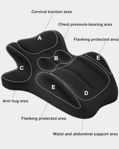 Memory Foam Intimacy Couples Pillow, 27° Ergonomic Wedge, Black - Image 5
