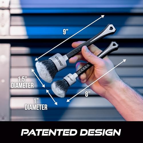 VIKING Car Detail Brush Set, Interior Use, 2 Pack - Image 6