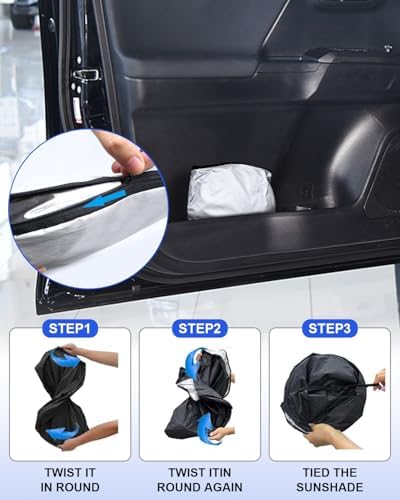 Foldable Front Windshield Sunshade fit for Toyota Tacoma 2016-2026 - Image 4