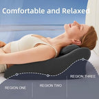 Couples Pillow for Intimacy,Memory Foam Intimacy Butt Pillow Cushion for Lumbar Support,27° Angle Posture Support Intimacy Pillows,Prone Sleeping Pillows,Provides Waist and Neck Support #b - Image 2