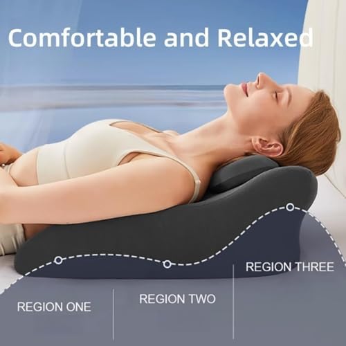 Couples Pillow for Intimacy,Memory Foam Intimacy Butt Pillow Cushion for Lumbar Support,27° Angle Posture Support Intimacy Pillows,Prone Sleeping Pillows,Provides Waist and Neck Support #b - Image 2