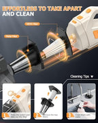 BQYPOWER 16000PA Handheld Vacuum Cleaner Cordless Rechargeable for Car Home - Image 6