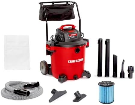 CRAFTSMAN CMXEVBE17656 20 Gallon 6.5 Peak HP Wet Dry Shop Vacuum with Cart by CRAFTSMAN