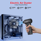 Compressed Air Duster&Vacuum Cleaner, 3-in-1 150000RPM Cordless Air Blower - Image 5