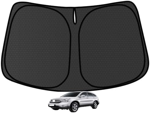 CRV Customized Windshield Sun Shade for 2007 2008 2009 2010 2011 CRV Front Window Sunshade Visor Protector Foldable Blocks UV Rays Keep Car Cooler Accessories by aatoppus