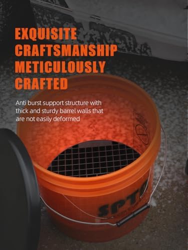 SPTA 29Pcs Car Wash Bucket Set, 15L Scratch Free Detailing Bucket with Car Wash Filter, Wash Mitt Sponge Towels Tire Detailing Brush Set, Exterior Interior Car Detailing Set, Complete Car Care Tools - Image 4