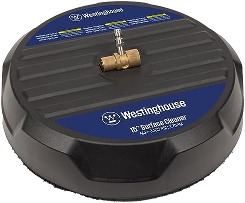 Westinghouse Universal 15” Pressure Washer Surface Cleaner Attachment - 3400 Max PSI, 1/4” Connector - For Gas and Electric Pressure Washers by Unknown