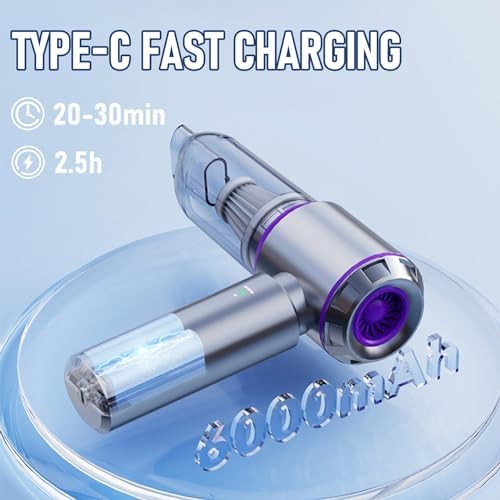 houscly Car Vacuum Cordless Mini Handhled 4-in-1 High Power Cleaner 20000Pa - Image 5