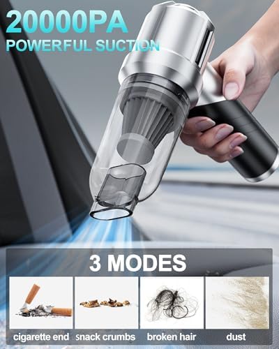 houscly Car Vacuum Cordless Mini Handhled 4-in-1 High Power Cleaner 20000Pa - Image 2