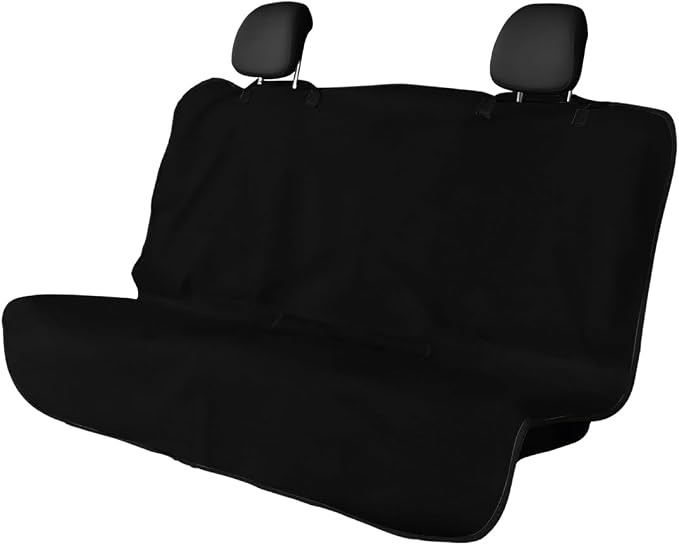 DXNQ Car Towel Seat Cover, Waterproof Sweating Non-Slip Premium Soft Towel Carseat Protector, Universal Machine Washable Car Truck SUV Front Seat Cover for Gym Workout Beach Hiking (Black, Rear) by DXNQ