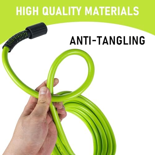 Hourleey Pressure Washer Hose 50 FT, 3600 PSI Flexible Kink Resistant Power Washer Hose Replacement, 1/4" Quick Connect Pressure Hose Extension, Green - Image 3