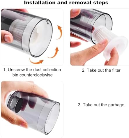 Car Vacuum Cleaner Original Filter Set, 5 HEPA Filter, Adapted to IYOFINE V8 Plus/ST-6653 Plus Handheld Vacuum Cleaners,Robust and Durable, Washable 5 PCS (5 Pack) - Image 5