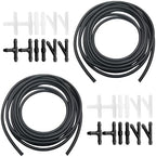 Windshield Washer Hose, Windshield Repair Kit, 2Pcs 4M Washer Fluid Hoses with 24Pcs Hose Connectors for Most Vehicle Windshield Washer Tubing, Car Wash Kits for Connecting Car Water Pumps and Nozzles by SmaringWing