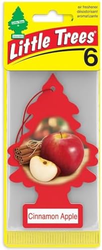 Little Trees Hanging Type Fragrance air fresheners Cinnamon Apple 6 Pieces U6P-60338 by LITTLETREES