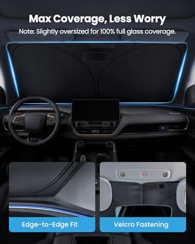 REEVAA Car Windshield Sun Shade for Toyota Highlander 2026 - Image 5