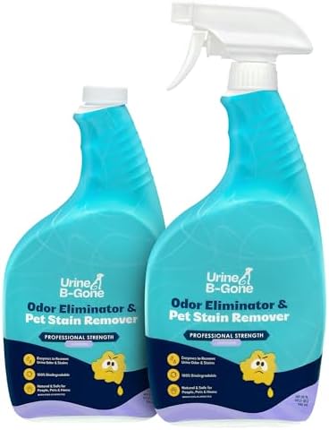 Urine B-Gone Enzyme Cleaner for Human & Pet Urine, Lavender, 32 oz, 2-Pack by URINEB-GONE
