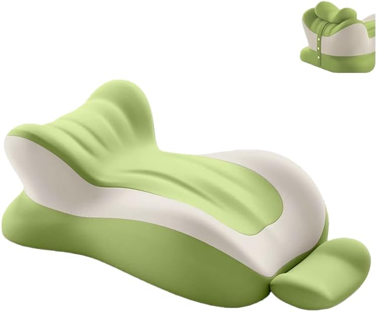 Couple pregnancy pillow-ergonomic memory cotton pillow, specially designed for comfortable sleep and prone reading, to relieve back pain and acid reflux and enhance comfort and intimacy (Green) by Unknown