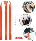 9 Pieces Plastic Scraper, No-Scratch Paint Scraper Tool Portable Car Crevice Cleaning Tool Multi-use Kitchen Scraper Small Sticker Remover for Tight Spaces, Crevices, Food, Labels, Oil Stains, Dirt - Image 4