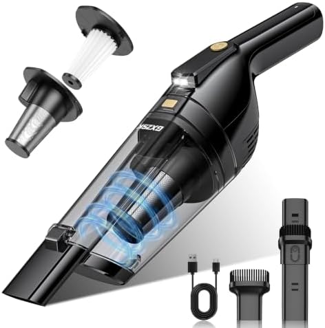 Gxzsk Handheld Vacuum Cordless, Rechargeable Car Vacuum, Hand Vacuum by GXZSK