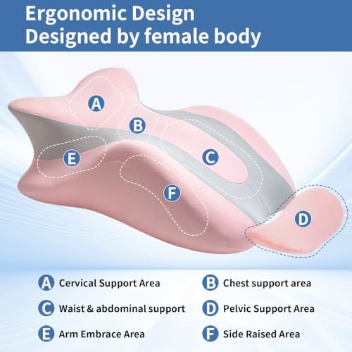 Intimacy Pillow & Sweet Spot Pillow for Couples – Ergonomic Memory Foam Cushion, Multi-Use Wedge Pillow for Daily, Breathable Removable Cover, High-Density Foam, Ideal for Bedroom (Pink) - Image 4