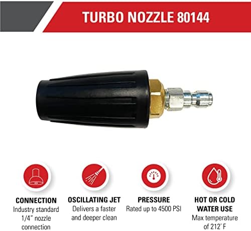 Simpson 4500 PSI 1/4" Quick Connect Turbo Pressure Washer Nozzle, 80144 - Image 2