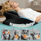 Ergonomic Memory Foam Wedge Pillowfor Back, Neck & Leg Support -Reading, TV, and Bed Rest Comfortcushion,Gray - Image 6