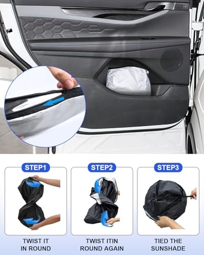 2026 Upgrade Foldable Front Windshield Sunshade fit for Ford Edge 2015-2024 - Image 4
