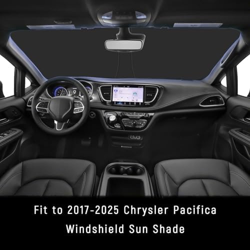 Windshield Sun Shade for Chrysler 2017-2025 2026 Pacifica Accessories (OEM Size) Auto Interior Front Window Sun Visor Heat Protection - Image 2