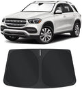 TINGLU Sun Shade for Mercedes GLE 350 450 2020-2024 2025 2026 Accessories Windshield Sun Shade Window Shade UV Rays Protection Sun Visor Cover with Steering Wheel Sunshade Storage Bag by TINGLU
