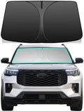 Windshield Sun Shade for 2020-2026 Ford Explorer, 4-Layer 240T Foldable UV Block Car Accessory to Cool Interior by Unknown