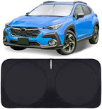 Car Windshield Sun Shade Compatible with Subaru Crosstrek 2021 2022 2023 2024 Front Window Sunshades for XV Crosstreck 2012-2024 Sun Visor Protector 210T Reflective Fabric Foldable Shades Block UV Ray by INSAUTO