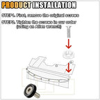 smilfuy 20PCS Aluminum Bumper Fender Washer Stainless Steel Bolts, Black - Image 5