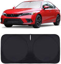 Sunshade for Honda Civic 2022-2025 2026 Sun Shade, Front Window Sun Visor Windshield Cover Custom Fit Civic (Not for 2022 Sport) Sedan, LX, EX, EX-L,Touring Keep Cool Car Accessories Blocks UV Rays by INSAUTO