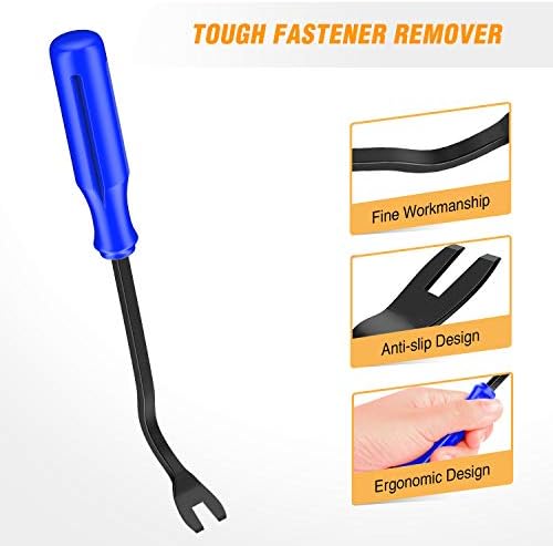 GOOACC GRC-90 Set 8PCS Auto Trim Scratch Removal Tool Car Audio Dash Panel Window Molding Fastener Remover Tool Kit-Blue - Image 4
