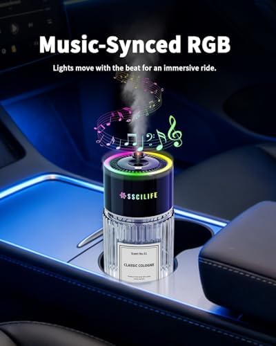 Smart Car Air Freshener Diffuser, Up to 130 Days Use, Classic Cologne - Image 4
