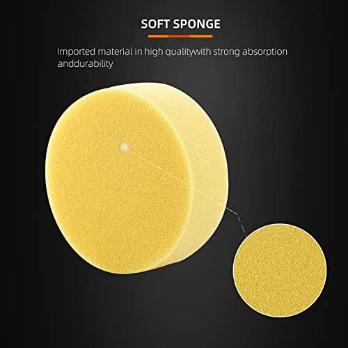 Polishing Pad, 50pcs 3 inch(80 mm) Sponge Buffing Pads, Foam Polishing Pad Kit for Car Sanding, Polishing and Waxing - Image 3