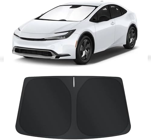 TINGLU Sun Shade for Toyota Prius Hatchback 2010-2015(Not for Prius C or Prius V) Accessories Windshield Sun Shade Window Shade UV Rays Protection Sun Visor Cover by TINGLU