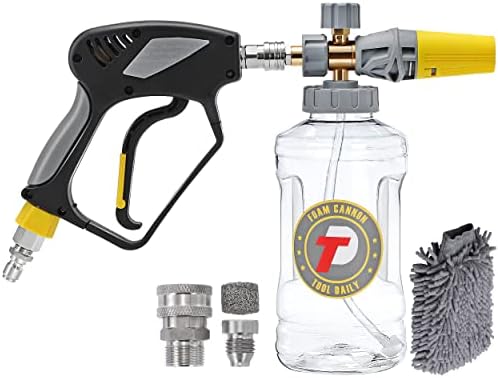 Tool Daily Foam Cannon with Short Pressure Washer Gun, 1.5 Liter by ToolDaily