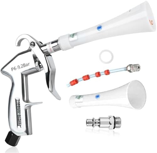Tornado Car Cleaning Gun with Adjustable Air Flow Nozzle, Air Blower Gun for Car Detailing, High Pressure Dry Cleaning Gun Quickly Blasts Dust & Dirt Works with Air Compressor by Duriumon