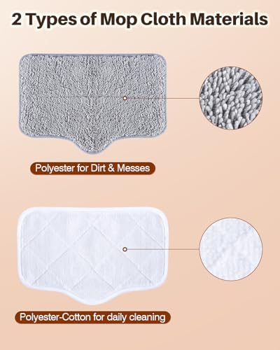 6 Pack Steam Mop Pads, Compatible with KS-7883/KS-7880 - Image 2