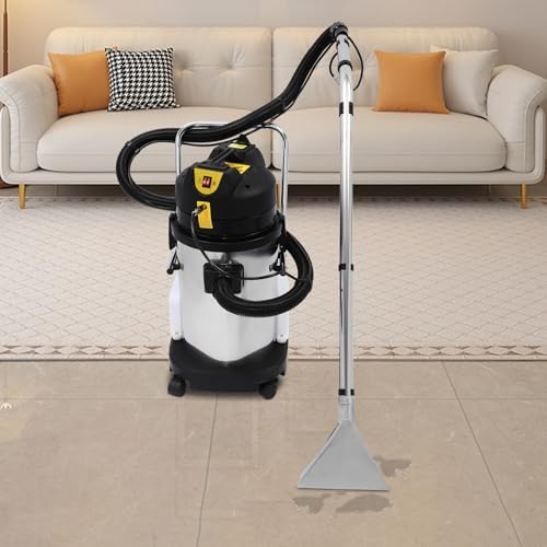 30L/8Gal Commercial Carpet Cleaner, 3 in1 Wet Dry Extractor Vacuum Upholstery Cleaner Machine with Long Flat/Dust/Water Vacuum Head, 1000W Professional Floor Cleaning Machine for Carpet Sofa Curtain - Image 4