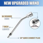 M MINGLE High Pressure Washer Gun with 2 Extension Wands & 30° Curved Rod - Image 3