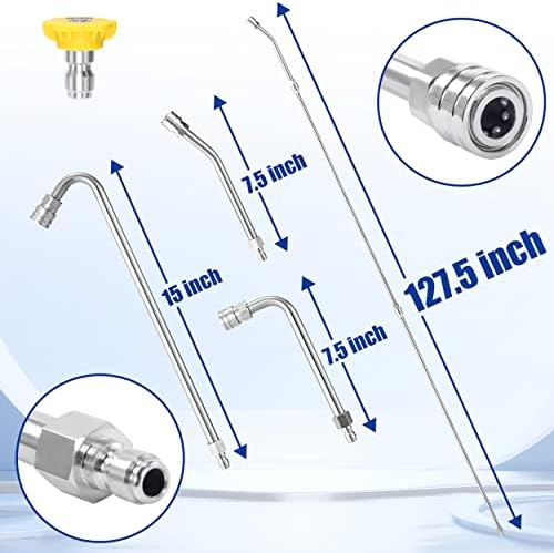 M MINGLE Pressure Washer Extension Wand - 120" Upgrade Power Washer Lance - Image 3