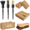 10PCS Car Cleaning Kit, Car Detailing Kit Interior Cleaner, Long Bristle Horse Hair Leather Cleaning Brush, Car Detailing Brushes, Microfiber Cloth & Applicator, Car Cleaning Supplies for Interior by NIKCOSMK