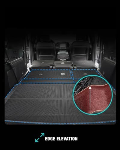 Cargo Liner Trunk Mat fit for Ford Expedition MAX&Lincoln Navigator 2018-2024 Cargo Mat Back Seat Cover Protector Backrest Mat - Image 5