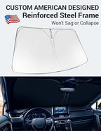 Proadsy Custom Fit 2021-2026 Ford Mustang Mach-E Car Windshield Sun Shade - Image 2