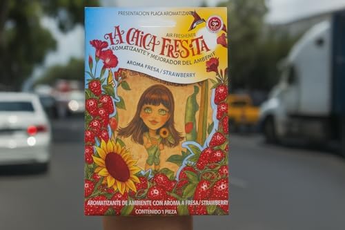 Parts Direct cf-4 Original La Chica Fresita Automotive Air Freshener, Strawberry, 4 Piece - Image 3