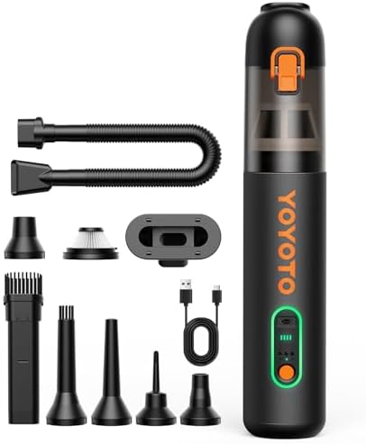 Car Vacuum Rechargeable 21000Pa Powerful Suction Handheld Vacuum Cordless by Unknown